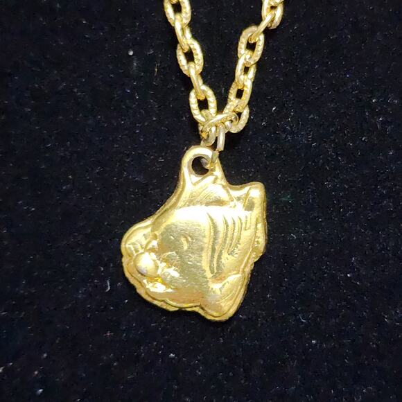 Disney's The Little Mermaid Character Charm Bracelet 4 Charms Gold Tone Vintage - Picture 5 of 11